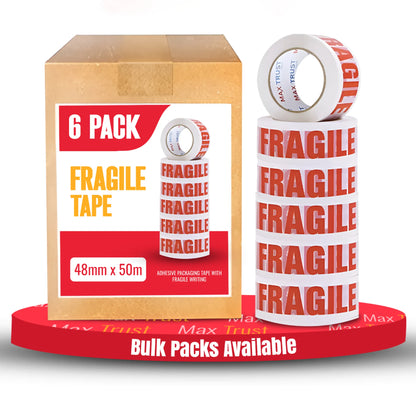 Fragile Printed Packing Tape 4.8cm x 50m White PP Roll Adhesive Shipping Mailing - photo 12