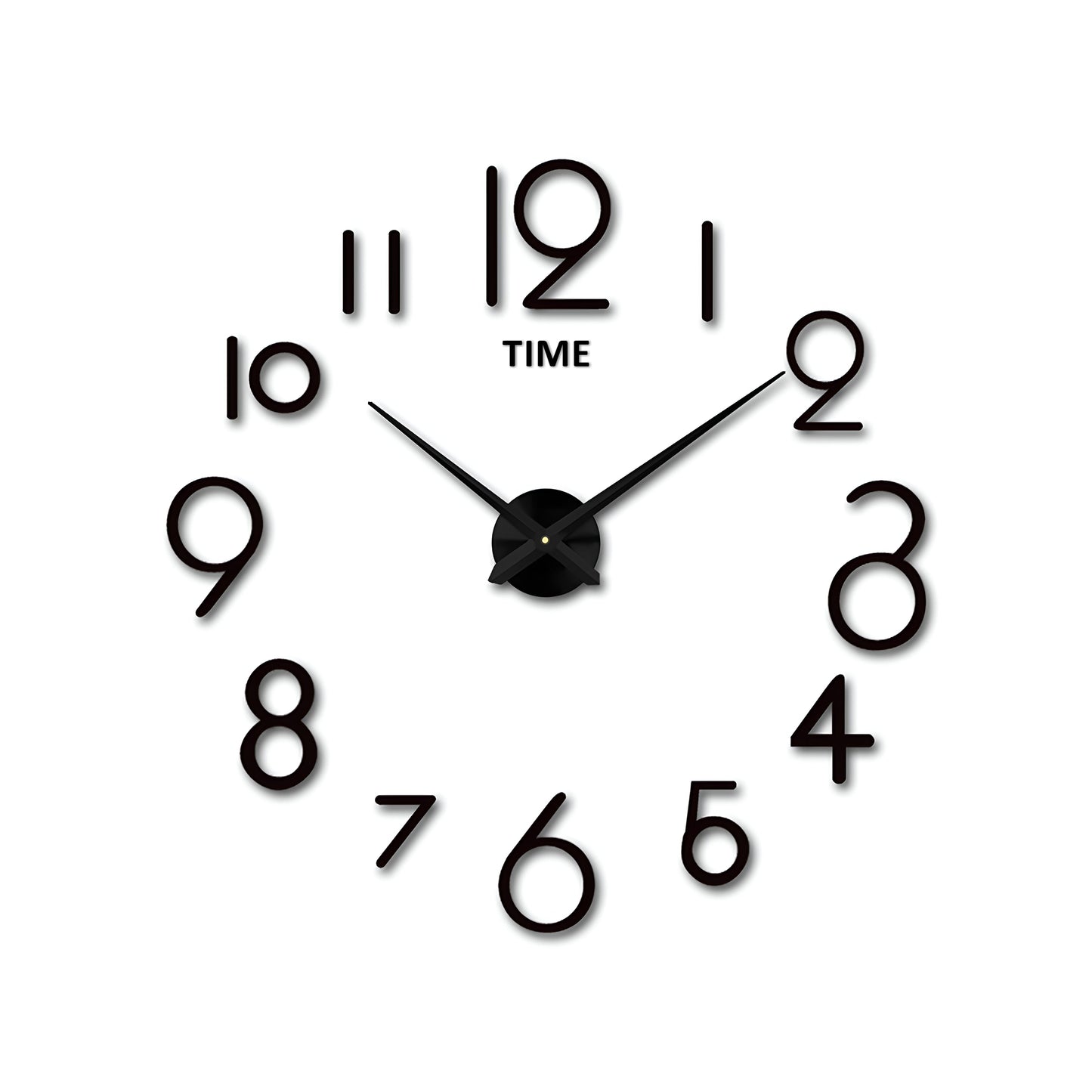 frameless wall clock