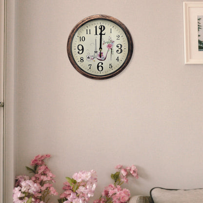 Shabby Chic Wall Clock – 20 cm, Rustic Copper Frame, Design Sent at Random - photo 15