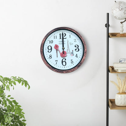 Shabby Chic Wall Clock – 20 cm, Rustic Copper Frame, Design Sent at Random - photo 3