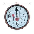 Shabby Chic Wall Clock – 20 cm, Rustic Copper Frame, Design Sent at Random