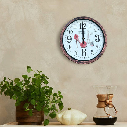 Shabby Chic Wall Clock – 20 cm, Rustic Copper Frame, Design Sent at Random - photo 9