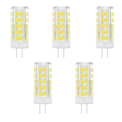 G4 LED Bulbs 220V - 5W Cool White (51 LED), Pack of 5