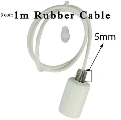 White Diamond Cage Pendant Light – E27, Adjustable Cable - White, Lamp Holder and 1 m Cable Only, Without Bulb