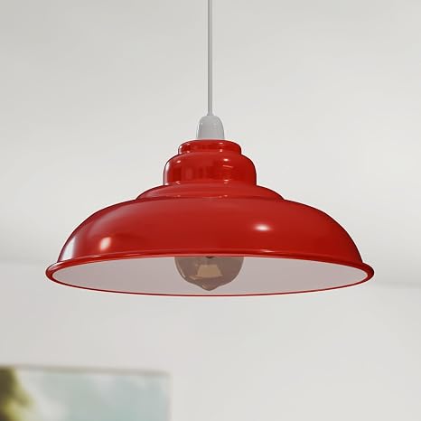 Gloss Metal Lamp Shade 32 cm – Easy Fit, 13 Colours - photo 3