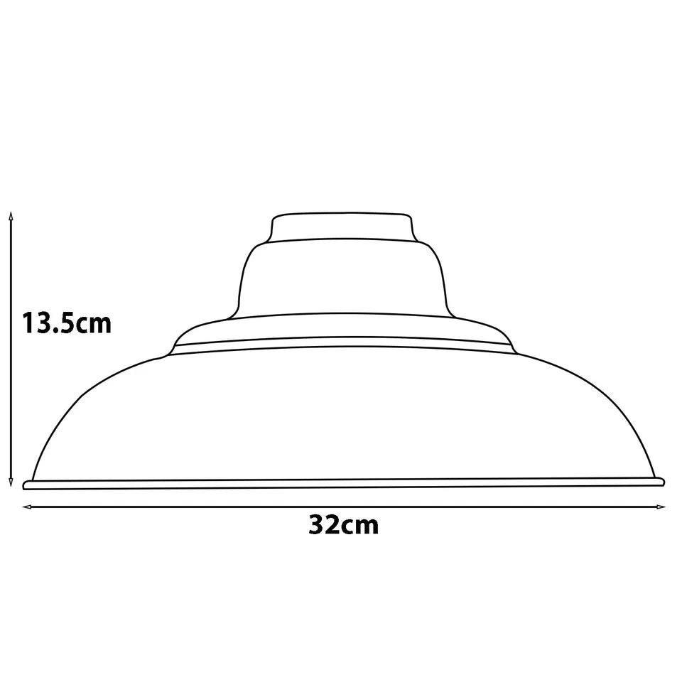 Gloss Metal Lamp Shade 32 cm – Easy Fit, 13 Colours - photo 8