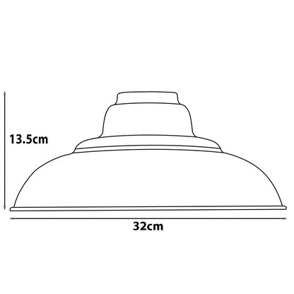 Gloss Metal Lamp Shade 32 cm – Easy Fit, 13 Colours - photo 8