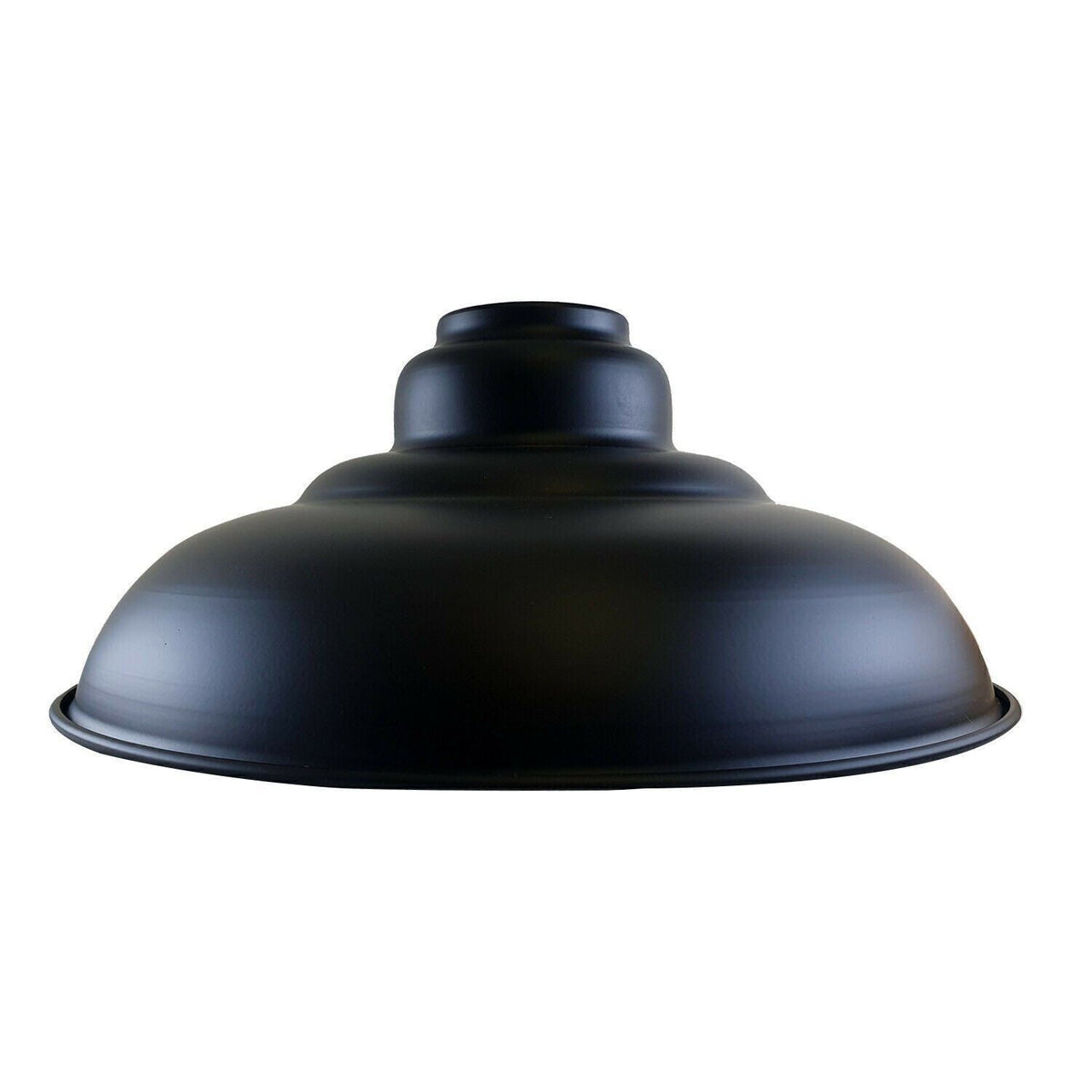 Gloss Metal Lamp Shade 32 cm – Easy Fit, 13 Colours - Black, Single, 32 cm with Reducer Ring