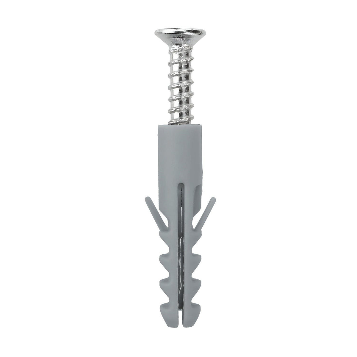 Grey Wall Plugs and Screws, 10 mm – Pack of 50 - photo 6