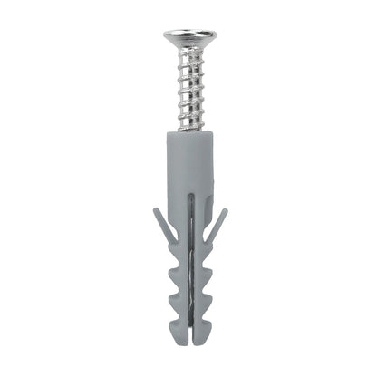 Grey Wall Plugs and Screws, 10 mm – Pack of 50 - photo 6