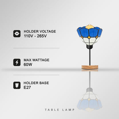 Handcrafted Mosaic Glass Table Lamp E27 Socket - photo 3