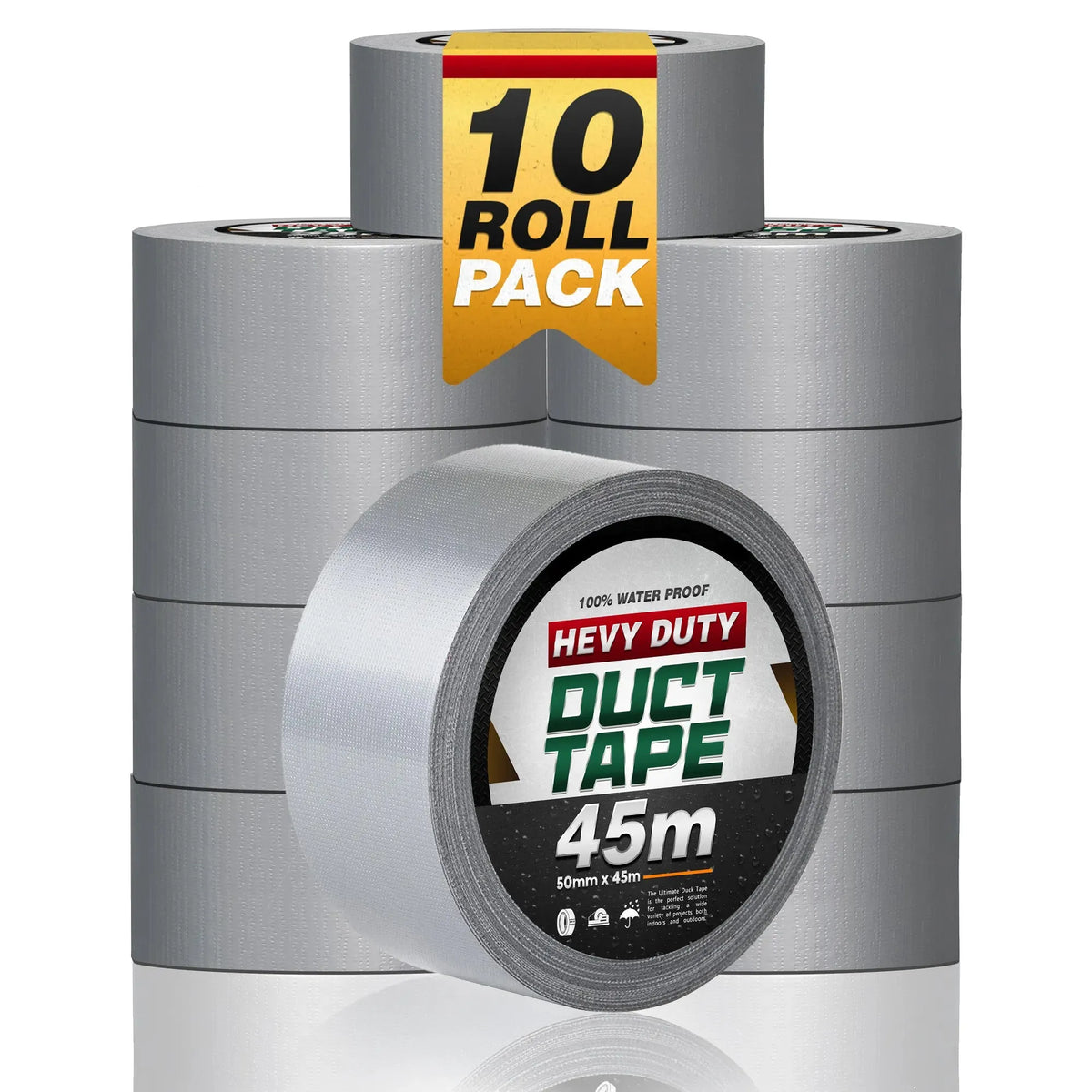 Heavy Duty Cloth Duct Tape 5cm x 50m Silver Strong Adhesive for Sealing - photo 6