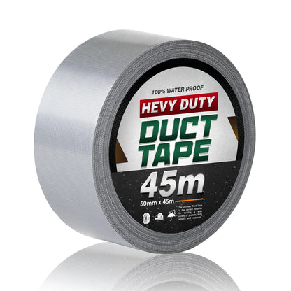 Heavy Duty Cloth Duct Tape 5cm x 50m Silver Strong Adhesive for Sealing - Single
