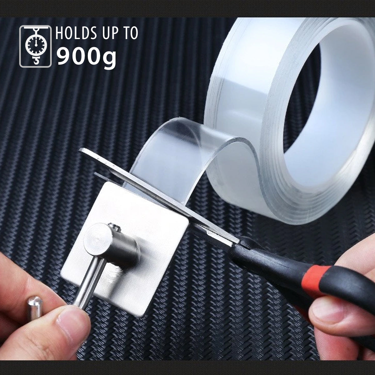 Nano Double-Sided Mounting Tape, 2 Rolls – Clear, 1 mm, 18 or 24 mm x 2 m - photo 3