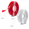 Nano Double-Sided Mounting Tape, 2 Rolls – Clear, 1 mm, 18 or 24 mm x 2 m