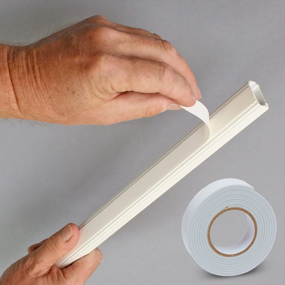 Double-Sided Foam Mounting Tape, 6 Rolls – 18 mm x 2 m, White - photo 3