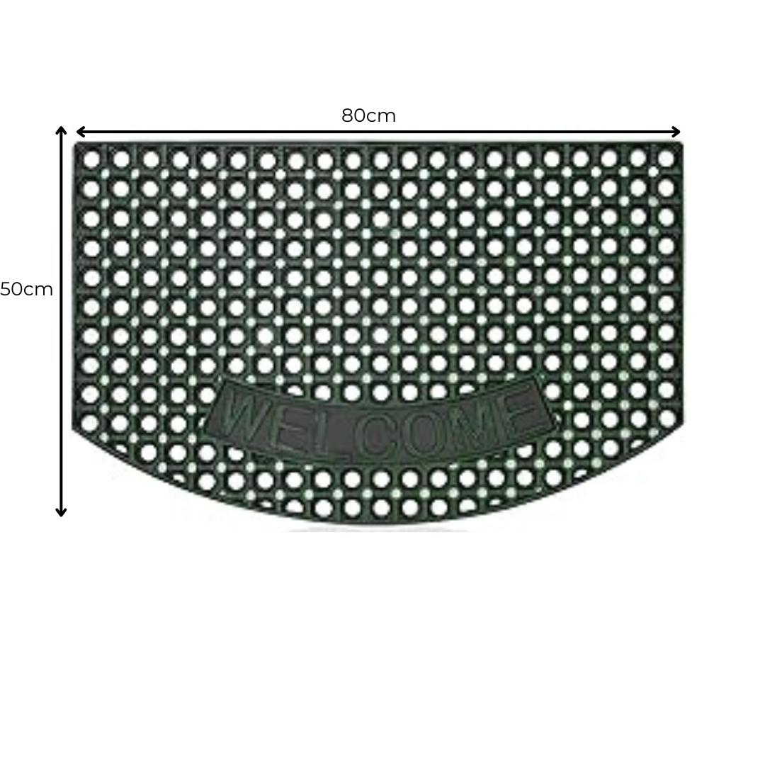 Rubber Ring Welcome Mats – Packs of 3, 5 or 10, 3 Shapes, Assorted Colours - photo 4