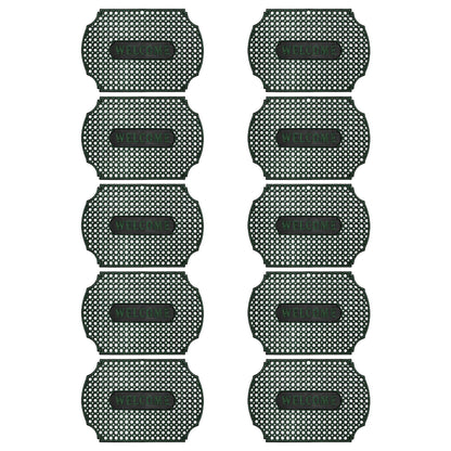 Rubber Ring Welcome Mats – Packs of 3, 5 or 10, 3 Shapes, Assorted Colours - Curved Rectangle, 90 x 60 cm, 10 Mats