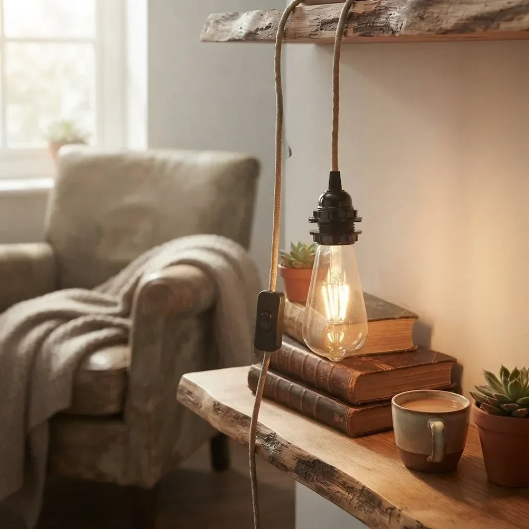 Plug-In Hemp Rope Pendant Light Kit – E27, On/Off Switch - photo 14