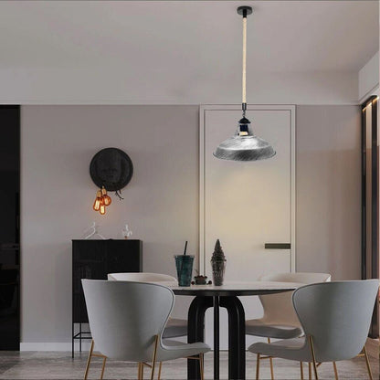 Hemp Rope Pendant Light – 30 cm Barn Shades, Cage or Cone, E27