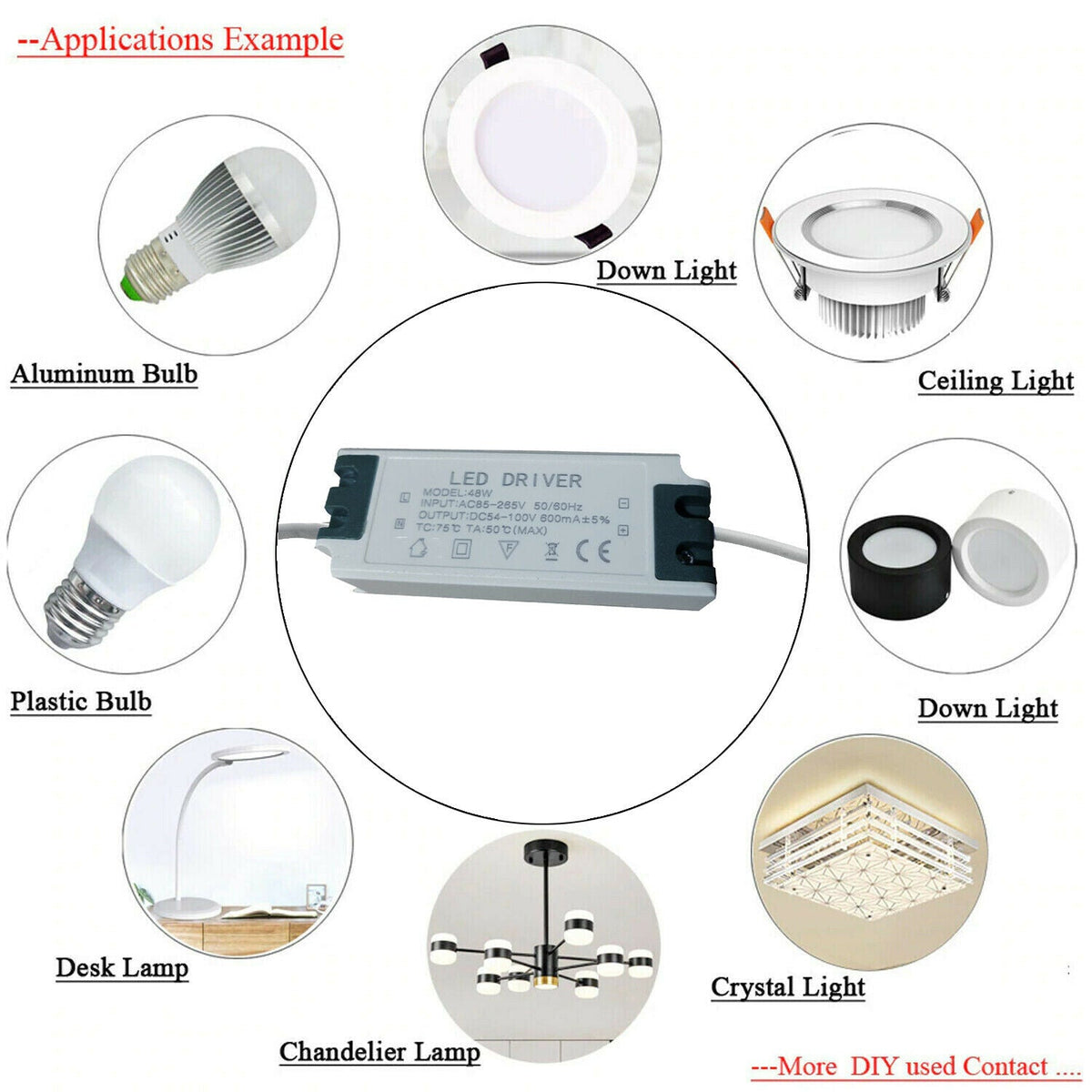 High Power LED Driver with DC Connector – 24W to 60W - photo 3