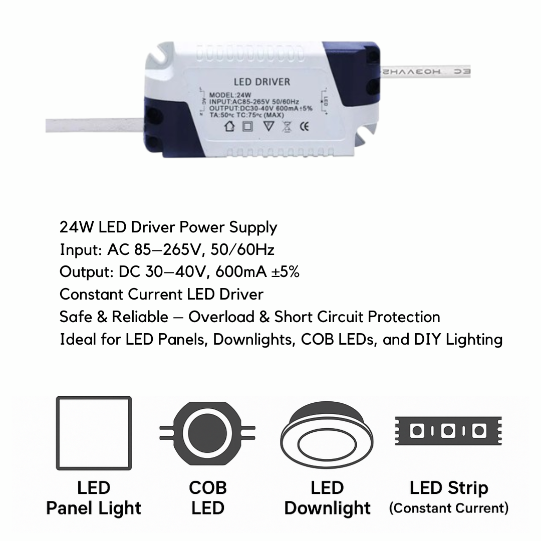 High Power LED Driver with DC Connector – 24W to 60W - photo 4