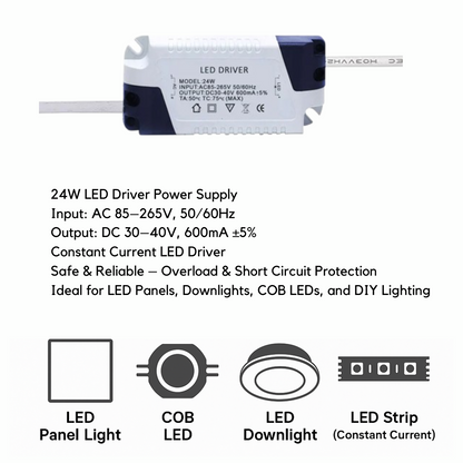 High Power LED Driver with DC Connector – 24W to 60W - photo 4