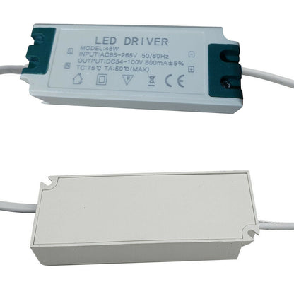 High Power LED Driver with DC Connector – 24W to 60W - 48W 600mA, Single