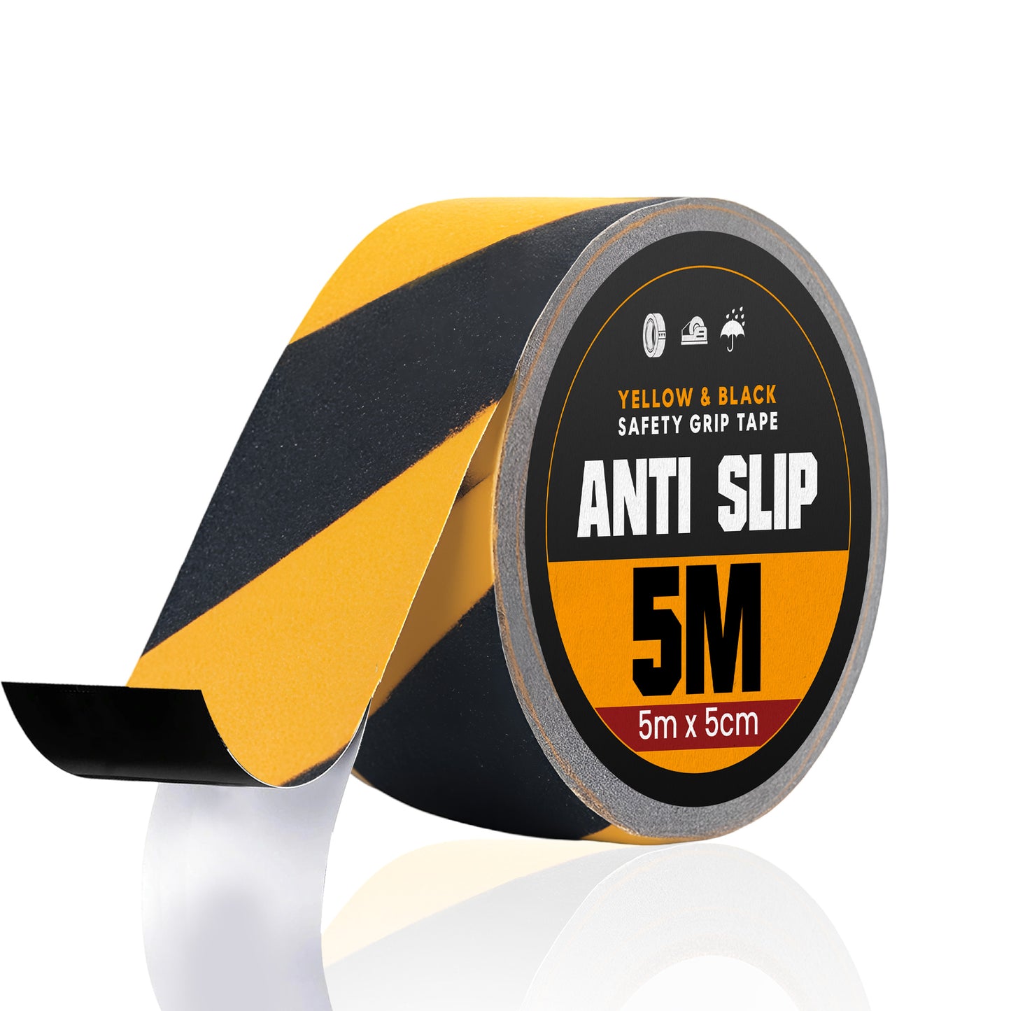 Anti Slip Self Adhesive Hazard Safety Tape High Traction Grip 5cm X 5m~1118