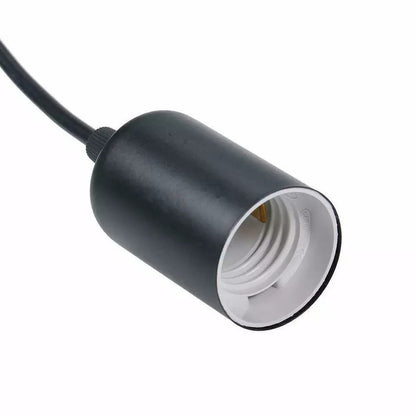 Black Pendant Light Fitting – 95 cm Adjustable Cable, E27 - photo 4