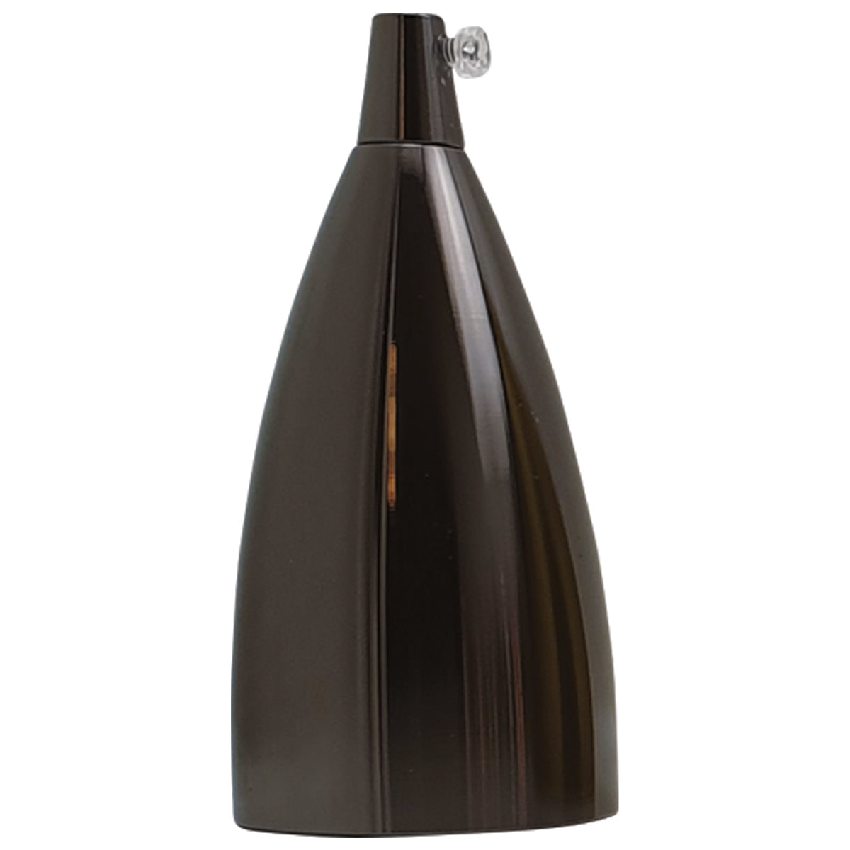 Long Cone E27 Lamp Holder – Industrial Metal, 5 Finishes - Shiny Black, Standard, Single