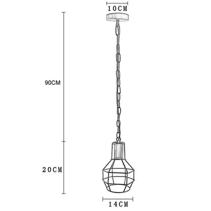 Industrial Semi-Flush Ceiling Light – E27, Dome or Flat Shade - Chrome, Dome 21 cm Brushed Silver, Without Bulb