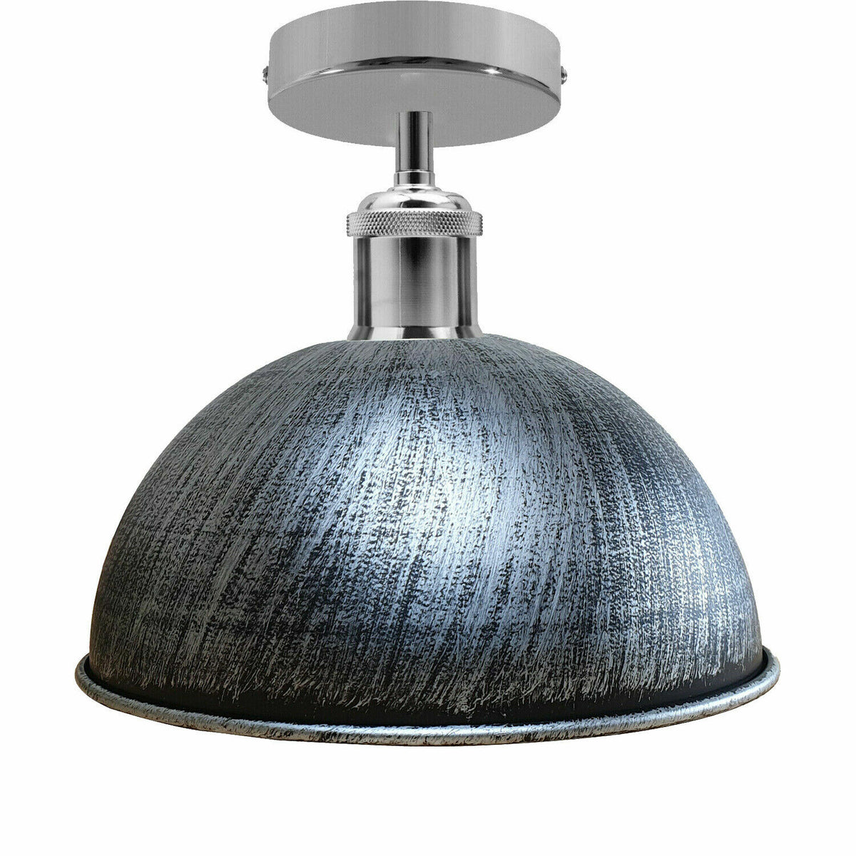 Industrial Semi-Flush Ceiling Light – E27, Dome or Flat Shade - photo 41