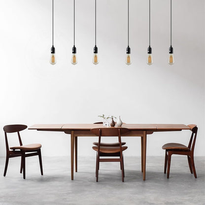 3-Light Cluster Pendant – Bar or Round Plate, 5 Metal Finishes, E27 - photo 3