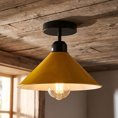 Flush Mount Ceiling Light – Black Fitting, 50+ Shades & Cages, E27 - photo 11
