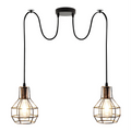 Cage Spider Pendant – 3-Way, or 2-Way + Single Pendant, E27