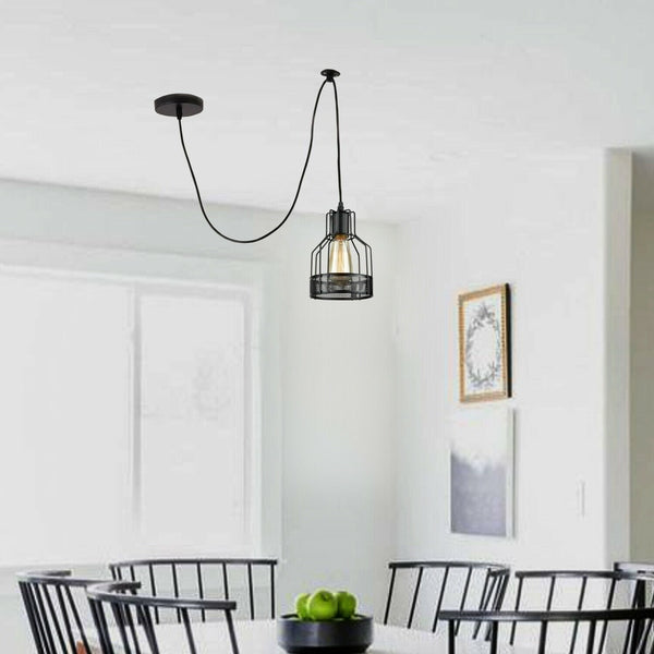 Bird Cage Swag Pendant – Black, 2 m Cable, Hook or Pulley - photo 4
