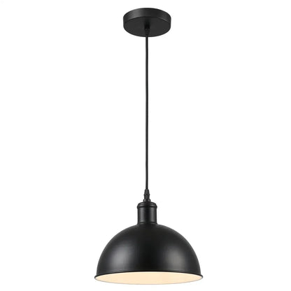 Black Industrial Pendant Light – Choice of Cage or Metal Shade, E27 - photo 25