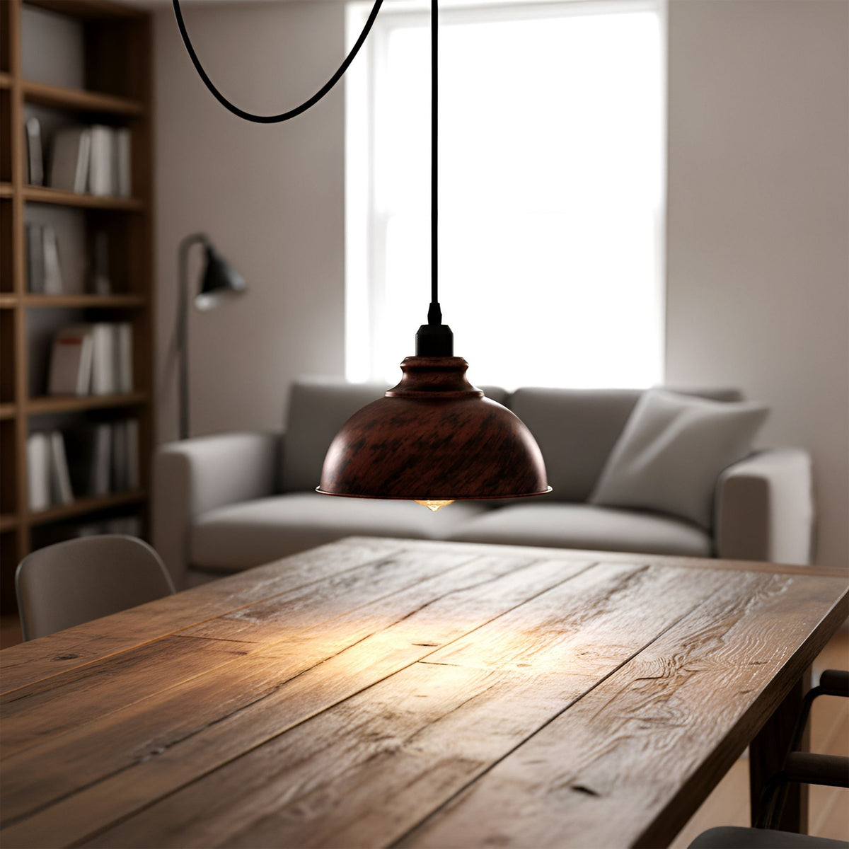 Curvy Dome Swag Pendant Light – 21 cm, 195 cm Cable, 5 Colours - photo 5