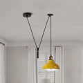 Curvy Pendant Light – Rise & Fall Pulley, Swag or Fixed, 17 Colours
