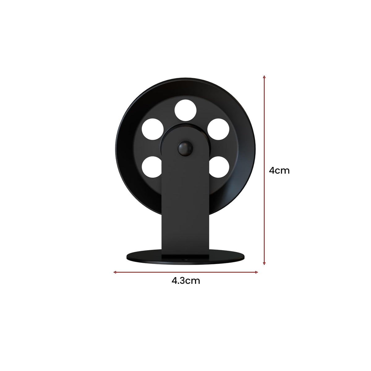 Industrial Pulley Wheel for Pendant Lights – Black, 43 or 50 mm - photo 2