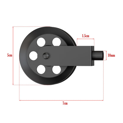 Industrial Pulley Wheel for Pendant Lights – Black, 43 or 50 mm - photo 7