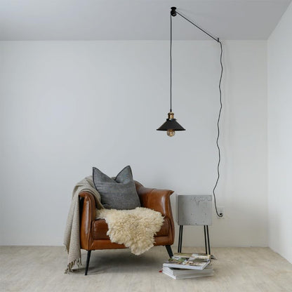 Industrial Pulley Wheel for Pendant Lights – Black, 43 or 50 mm - photo 8