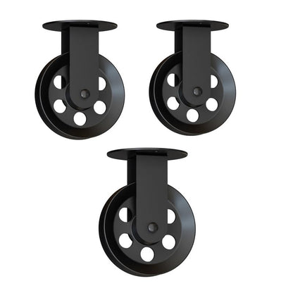 Industrial Pulley Wheel for Pendant Lights – Black, 43 or 50 mm - 43 mm Wheel, Black, Pack of 3