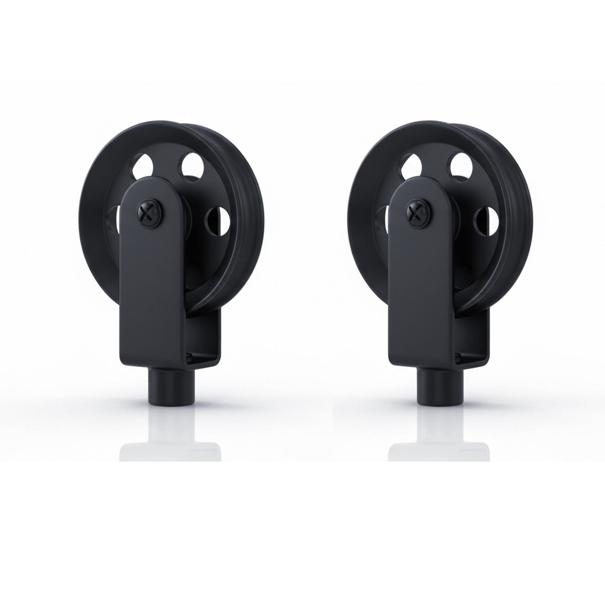 Industrial Pulley Wheel for Pendant Lights – Black, 43 or 50 mm - 50 mm Wheel, Black, Pack of 2
