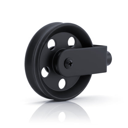 Industrial Pulley Wheel for Pendant Lights – Black, 43 or 50 mm - 50 mm Wheel, Black, Single