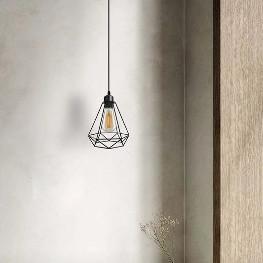 Industrial Cage Pendant Light – E27, 25+ Cage Styles & Colours