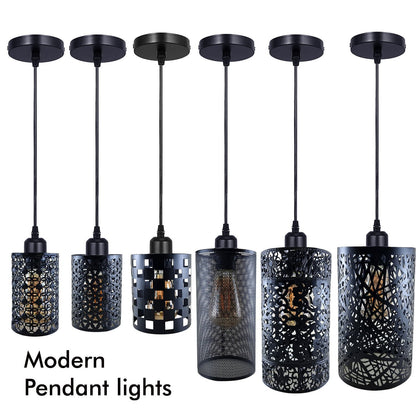 Industrial Cage Pendant Light – E27, 25+ Cage Styles & Colours - photo 30