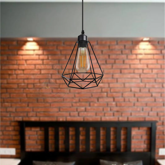 Industrial Cage Pendant Light – E27, 25+ Cage Styles & Colours - photo 2