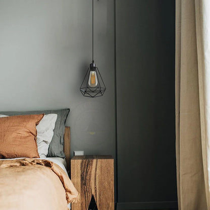Industrial Cage Pendant Light – E27, 25+ Cage Styles & Colours - photo 6